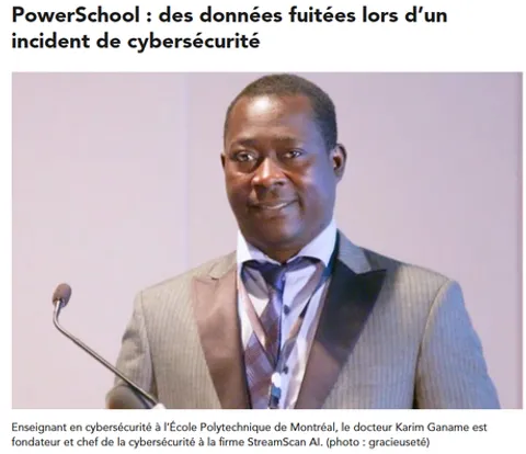 PowerSchool: data leaked during a cybersecurity incident